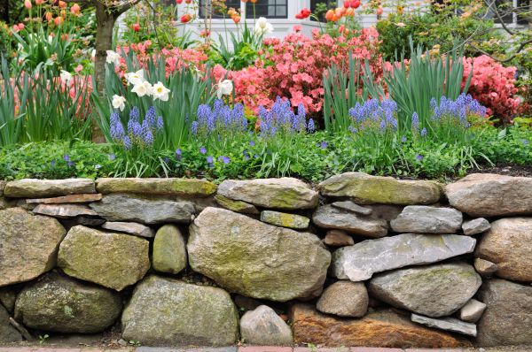 Stone Wall Hardscaping in Puyallup