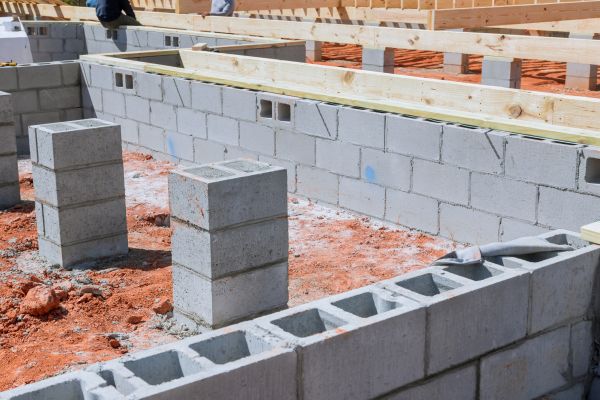 Cement Block Installation in Puyallup