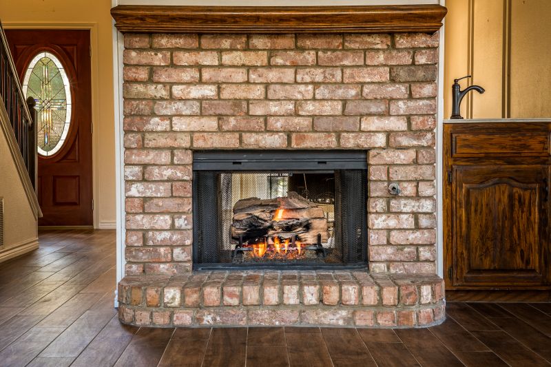 Brick Fireplace